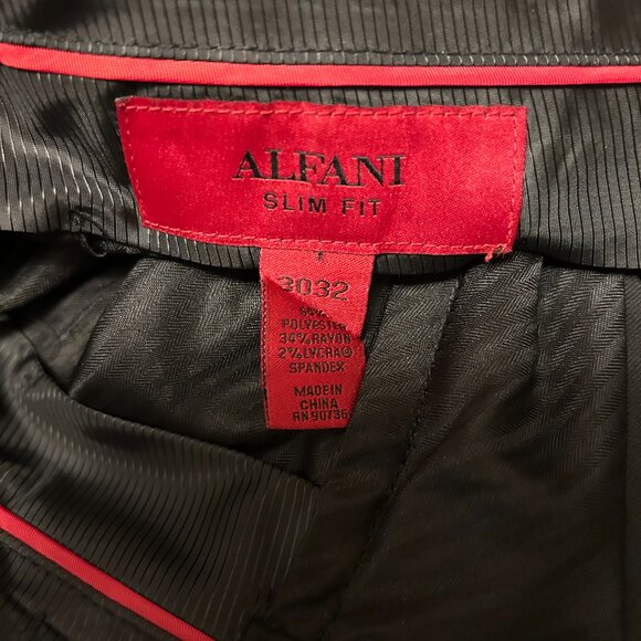 Alfani Black Slim Fit Mens 40R Suit - Picture 7 of 13